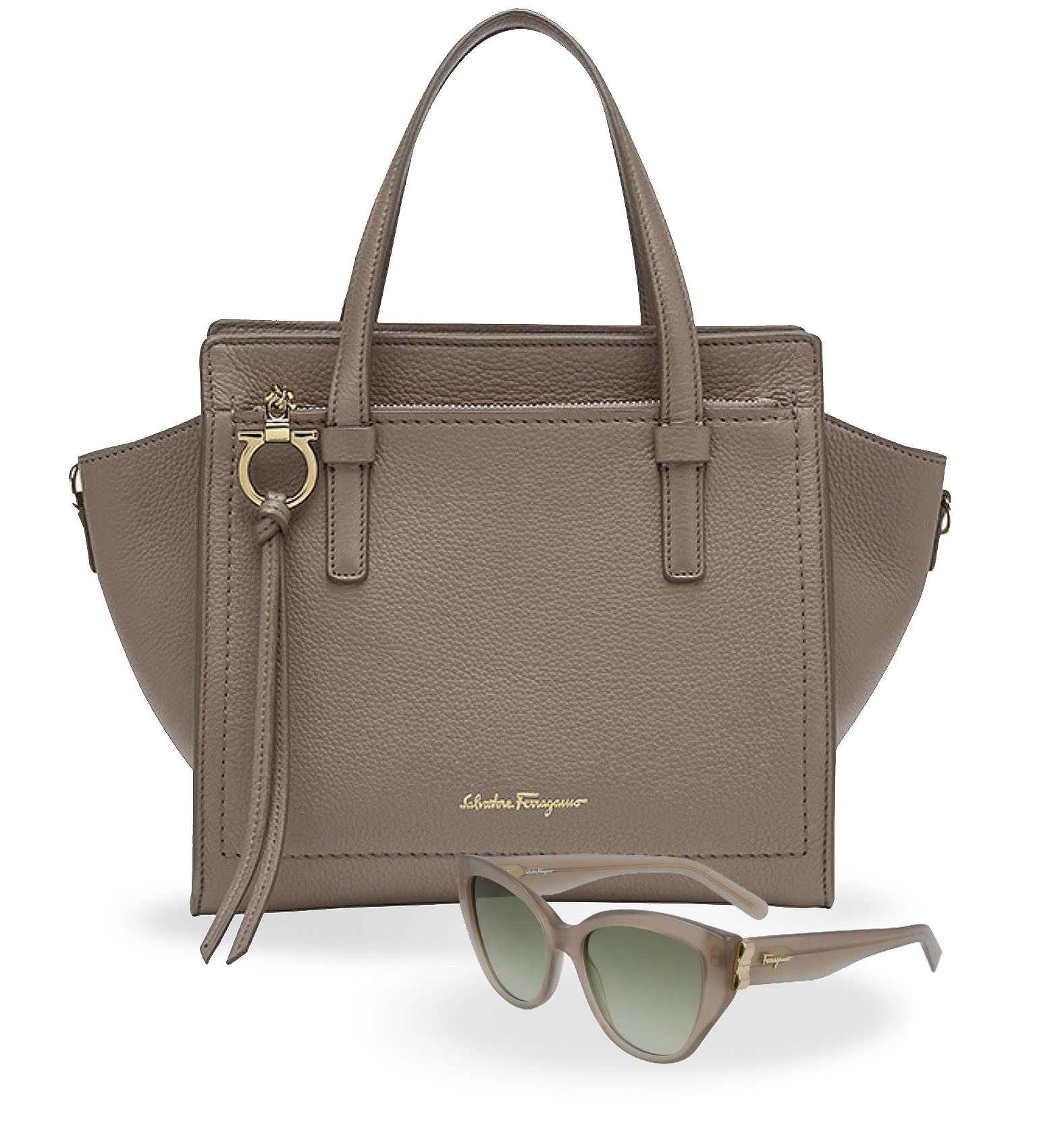 Ferragamo handbag and matching sunglasses